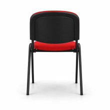 Konferenčná stolička stohovateľná – červená farba, SEAT IN AN TAU RD