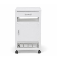 Pojazdný kovový nočný stolík, BEDSIDE CAB H WE