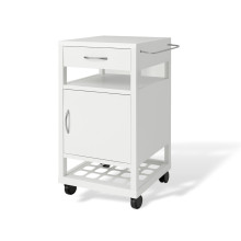Pojazdný kovový nočný stolík, BEDSIDE CAB H WE