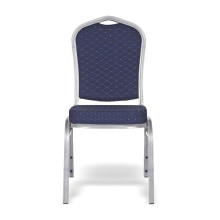 Stolička so strieborným rámom a modrým poťahom, HALLSEAT MX STRONG SR/BE