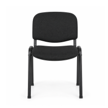 Konferenčná stolička stohovateľná - čierna, SEAT IN AN TAU BK