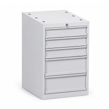 MODULBENCH GE 2000 CD5CD5 | Pracovný stôl s 5 zásuvkami na oboch stranách, 2000 mm