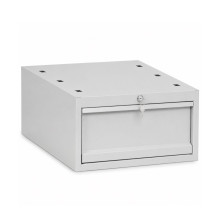 Pracovný stôl s 1 závesnou zásuvkou a pevnými nohami, 1700 mm, MODULBENCH GE 1700 D1