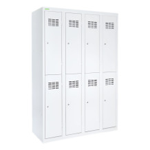 8-dverová šatníková skriňa s krátkymi dverami, LOCKER H 4/8