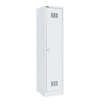 1-dverová šatníková skriňa s prepážkou, LOCKER H 1 BW