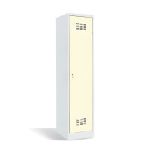 1-dverová šatníková skriňa s prepážkou, LOCKER H 1 BW