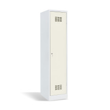 1-dverová šatníková skriňa s prepážkou, LOCKER H 1 BW