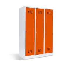 3-dverová šatníková skriňa s prepážkou, LOCKER H 3 BW