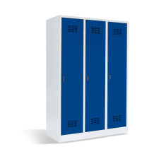3-dverová šatníková skriňa s prepážkou, LOCKER H 3 BW