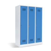 3-dverová šatníková skriňa s prepážkou, LOCKER H 3 BW