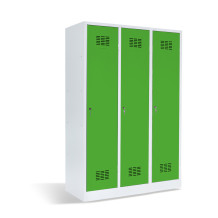 3-dverová šatníková skriňa s prepážkou, LOCKER H 3 BW