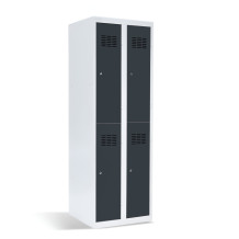 4-dverová šatníková skriňa s krátkymi dverami, LOCKER H 2/4