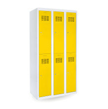 6-dverová šatníková skriňa s krátkymi dverami, LOCKER H 3/6