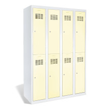 8-dverová šatníková skriňa s krátkymi dverami, LOCKER H 4/8