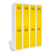 8-dverová šatníková skriňa s krátkymi dverami, LOCKER H 4/8