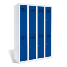 8-dverová šatníková skriňa s krátkymi dverami, LOCKER H 4/8