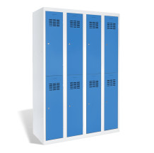 8-dverová šatníková skriňa s krátkymi dverami, LOCKER H 4/8
