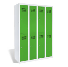 8-dverová šatníková skriňa s krátkymi dverami, LOCKER H 4/8