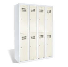 8-dverová šatníková skriňa s krátkymi dverami, LOCKER H 4/8