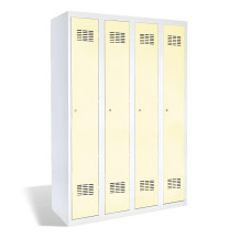 4-dverová šatníková skriňa s dlhými dverami, LOCKER H 4