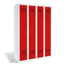 4-dverová šatníková skriňa s dlhými dverami, LOCKER H 4