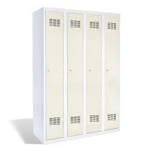 4-dverová šatníková skriňa s dlhými dverami, LOCKER H 4