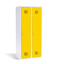 2-dverová šatníková skriňa s prepážkou, LOCKER M 2 BW