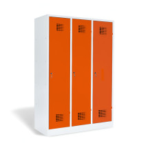 3-dverová šatníková skriňa s prepážkou, LOCKER M 3 BW