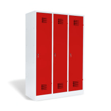3-dverová šatníková skriňa s prepážkou, LOCKER M 3 BW