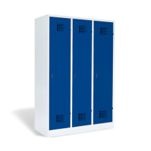 3-dverová šatníková skriňa s prepážkou, LOCKER M 3 BW