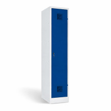 1-dverová šatníková skriňa s prepážkou, LOCKER M 1 BW