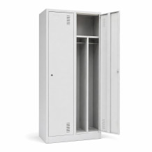 2- dverová šatníková skriňa s prepážkou, LOCKER CH 2 BW