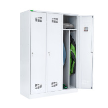 3-dverová šatníková skriňa s prepážkou, LOCKER H 3 BW