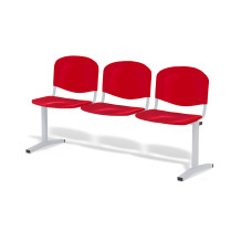 WAITBENCH LM/ICH 3 FR | 3-miestna lavica do čakárne - ohňovzdorná farba