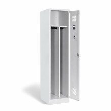 1-dverová šatníková skriňa s prepážkou, LOCKER M 1 BW