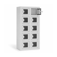 VBOX M 2/10 ELECTRO PELXI – Skriňa na nabíjanie mobilných telefónov s 10 priehradkami s plexisklom