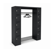 WARDROBE OPEN 1430 LH 7016 | Otvorený šatníkový systém s 10 priehradkami s otvorom na listy
