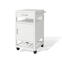Pojazdný kovový nočný stolík, BEDSIDE CAB H WE