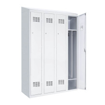 LOCKER H 4 BWM TOP SHELF - 4-dverová šatníková skriňa s prepážkou a zabudovanou šikmou strieškou