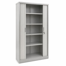 Kancelárska skriňa s rolovacími dvermi, ROLOCAB CH 1950/1000/420 GY