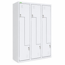 6-dverová šatníková skriňa so Z-kovými dverami so šírkou 400 mm, LOCKER H Z6 400