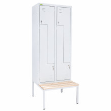 4-dverová šatníková skriňa so Z-kovými dverami, LOCKER H Z4 400, ilustračná foto