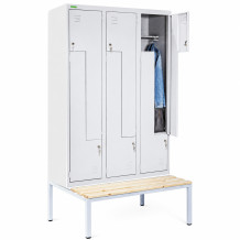 6-dverová šatníková skriňa so Z-kovými dverami so šírkou 400 mm, LOCKER H Z6 400