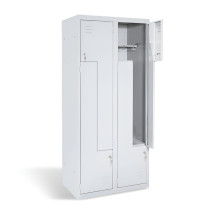 4-dverová šatníková skriňa so Z-kovými dverami, LOCKER H Z4 400