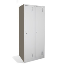 2- dverová šatníková skriňa s prepážkou, LOCKER CH 2 BW