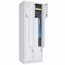 4-dverová šatníková skriňa so Z-kovými dverami, LOCKER H Z4 350 