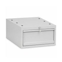 Pracovný stôl s 1 závesnou zásuvkou a pevnými nohami, 1700 mm, MODULBENCH GE 1700 D1