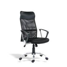OFFISEAT AN TEN NET BK/CH | Kancelárske kreslo so sieťovou opierkou a s podrúčkami