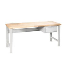 MODULBENCH GE 2000 D1 UD | Pracovný stôl s 1 závesnou zásuvkou a nastaviteľnými nohami, 2000 mm