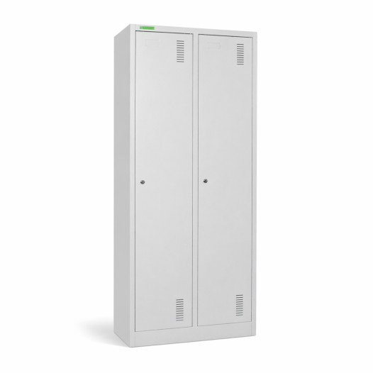 2- dverová šatníková skriňa s prepážkou, LOCKER CH 2 BW